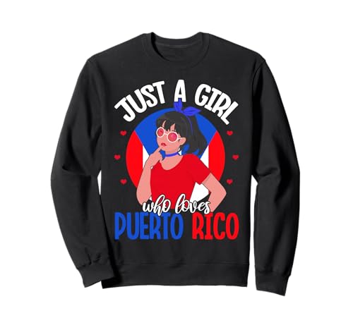 Nur EIN Mädchen, das Puerto Rico liebt Puerto Rico Pride Sweatshirt Nur EIN Mädchen, das Puerto Rico liebt Puerto Rico Pride Sweatshirt von Puerto Rico Pride Enthusiast