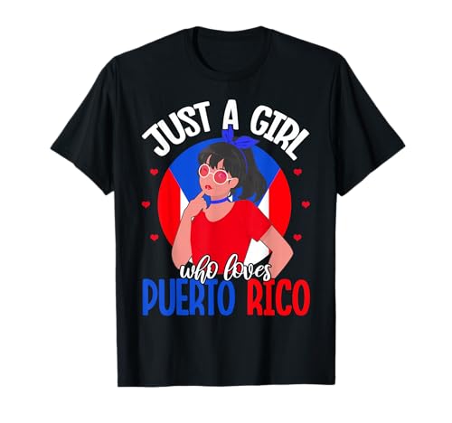 Nur EIN Mädchen, das Puerto Rico liebt Puerto Rico Pride T-Shirt Nur EIN Mädchen, das Puerto Rico liebt Puerto Rico Pride T-Shirt von Puerto Rico Pride Enthusiast