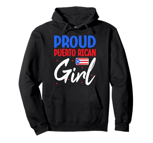 Stolzes puertoricanisches Mädchen Puerto Rico Pride Pullover Hoodie von Puerto Rico Pride Gear Collective