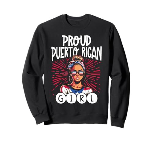 Puerto Rico Stolzes puertoricanisches Modestatement für Mädchen Sweatshirt Puerto Rico Stolzes puertoricanisches Modestatement für Mädchen Sweatshirt von Puerto Rico Pride Heritage Series