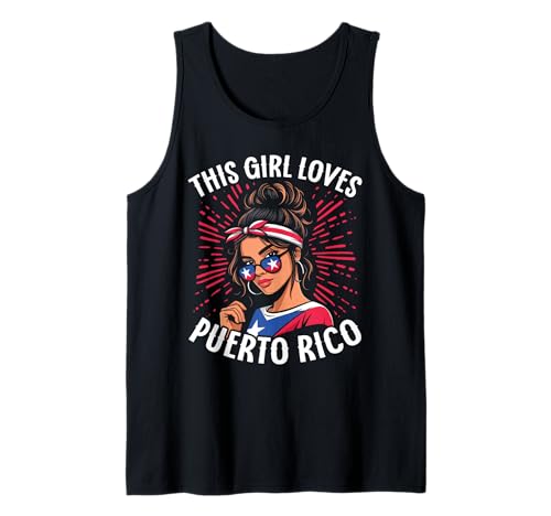 Dieses Mädchen liebt die Feier der Flaggenfarben von Puerto Rico Tank Top Dieses Mädchen liebt die Feier der Flaggenfarben von Puerto Rico Tank Top von Puerto Rico Vibes Fans Celebrate