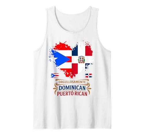 Dominikanische und puertoricanische Flagge Idee für Kinder Dominicano Tank Top von Puertorriqueña Dominicana Hispanic Ideas For Women