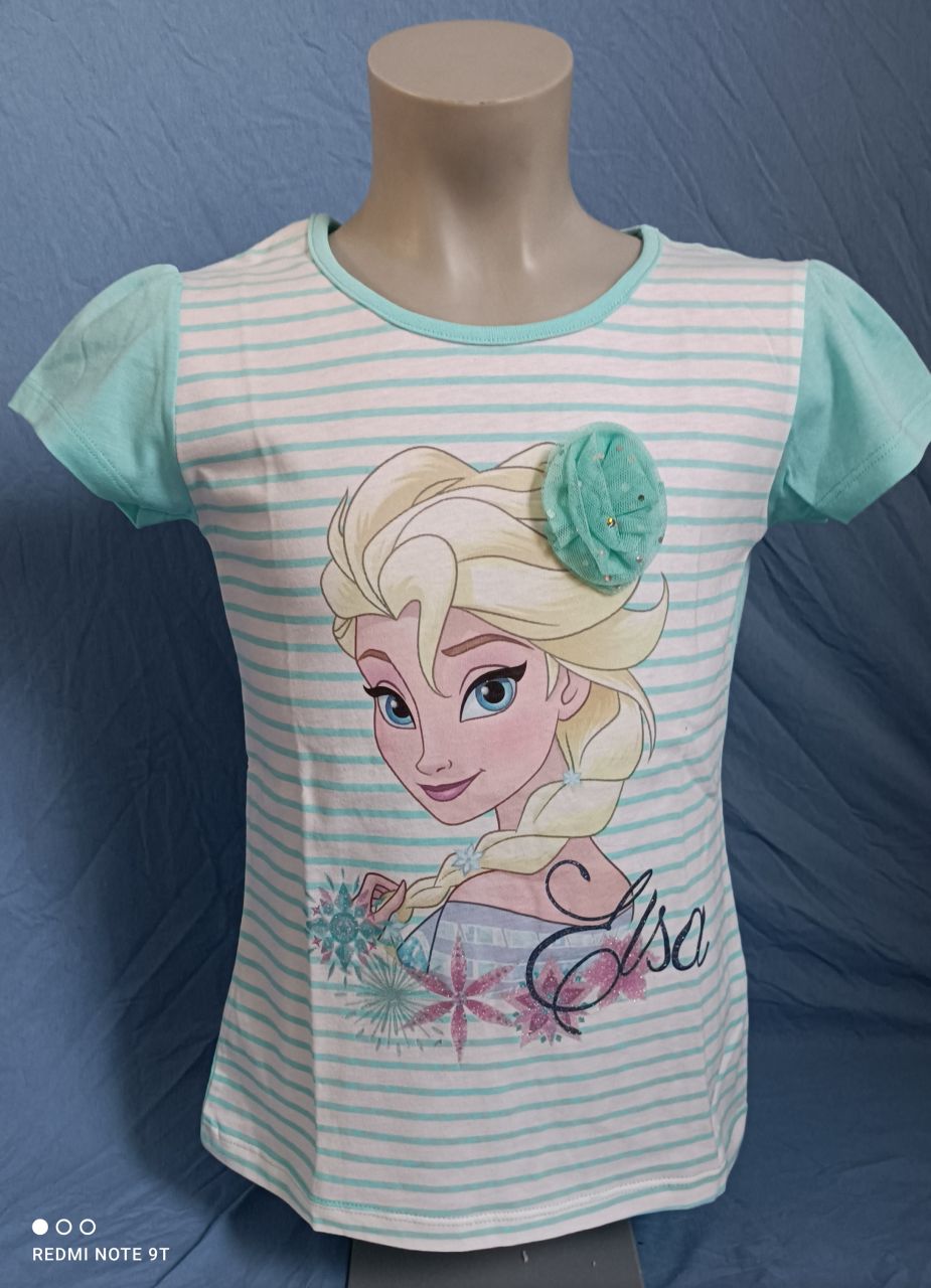 Püttmann Anna und Elsa Frozen Die Schneekönigin T-Shirt rosa und mint von Püttmann
