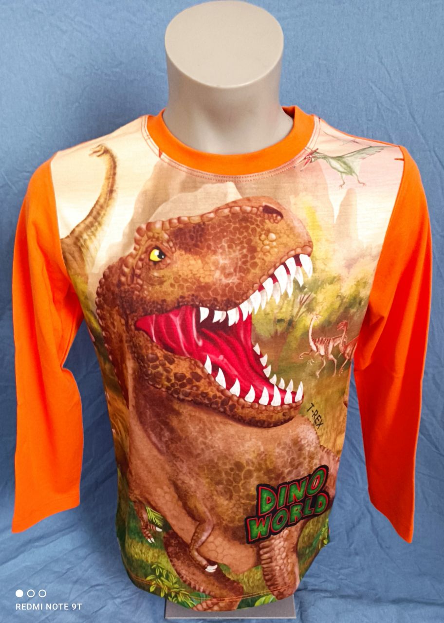 Püttmann Dino World Longsleeve grün oder orange von Püttmann
