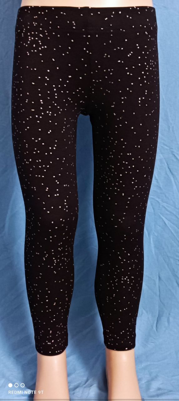 Püttmann Minnie Mouse Leggings schwarz mit silbernen Punkten von Püttmann