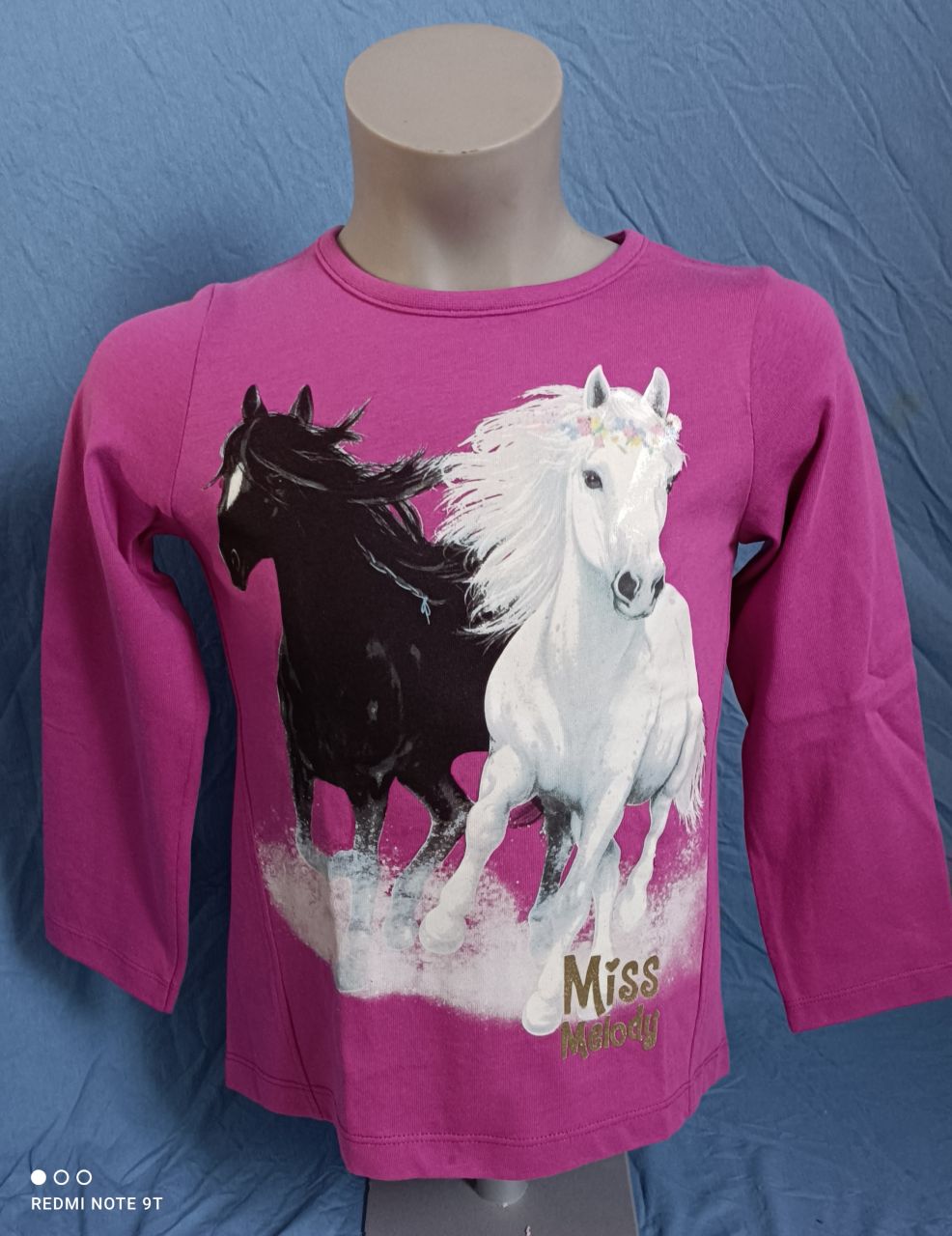 Püttmann Miss Melody Longsleeve in lila und rosa Mädchen Pferd von Püttmann