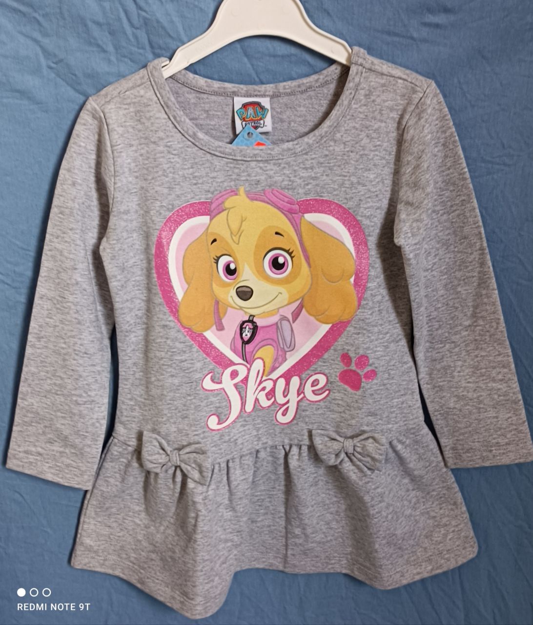 Püttmann Paw Patrol Skye Kleid Langarm grau oder pink von Püttmann