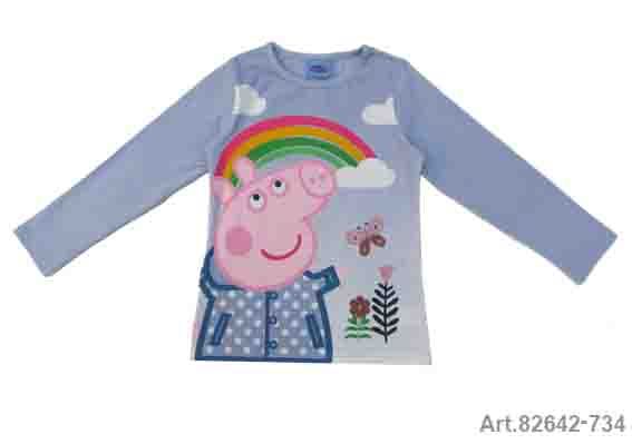 Püttmann Peppa Pig Wutz Shirt Longsleeve hellblau von Püttmann