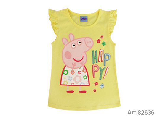 Püttmann Peppa Wutz Pig T-Sirt Mädchen gelb von Püttmann