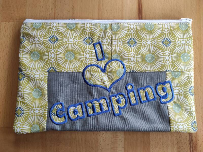 Kosmetiktasche, Kosmetiktäschchen Schminktäschchen Camping Aus Beschichteter Baumwolle von Puetziline