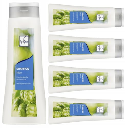 La Ligne Men Shampoo mit Hopfenextrakt 500 Mililiter x 5 STÜCK mit Pufai Grocery von Pufai