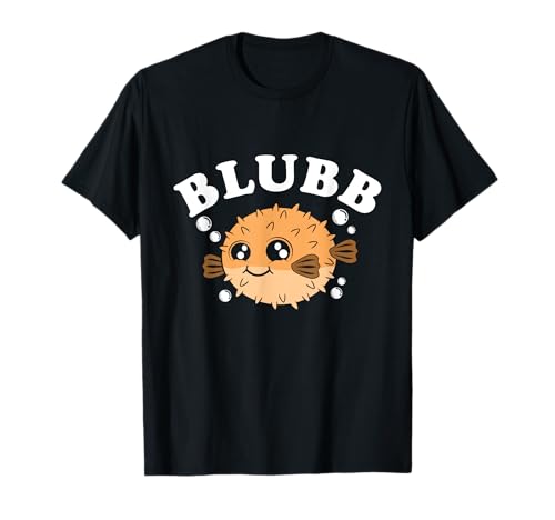 Blubb Pufferfish Kinder Pufferfish T-Shirt von Pufferfish Blubb Kugelfisch Kinder Geschenke
