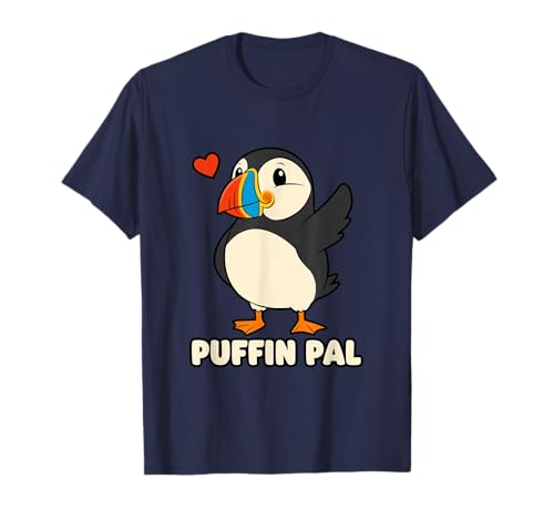 Papageitaucher Freund Puffin Kumpel Freundlich Süß Kinder T-Shirt von Puffin Tierliebhaber Island Schottland Seevögel