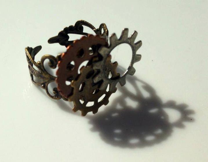 steampunk Zahnräder Verstellbar Ring Von Puffycheeks steampunk Zahnräder Verstellbar Ring Von Puffycheeks von PuffyCheeksLLC