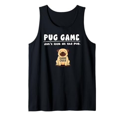 Lustiges Mops-Spiel Don't Look Game Over für Jungen Mädchen Kinder Tank Top von PugAxis1