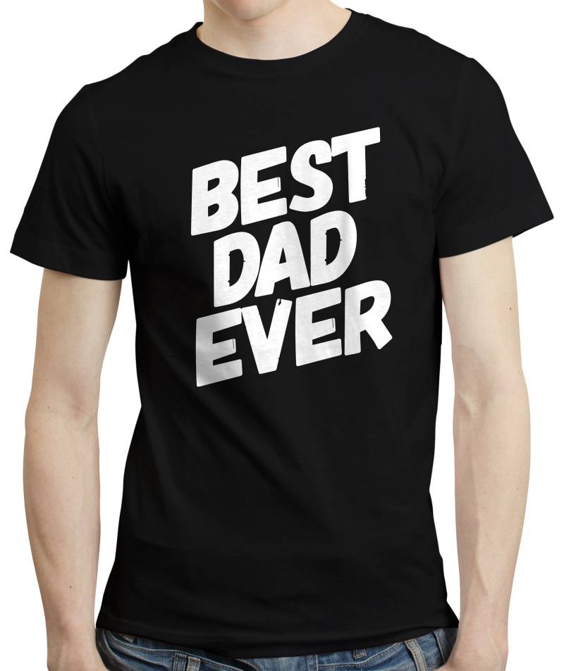 Beste Papa Immer T-Shirt, Perfekt Neu Kleidung, Lustige Vatertag Vater Geschenk Idee Super Schritt Geburtstag Präsentieren Text-Design von PugSwag