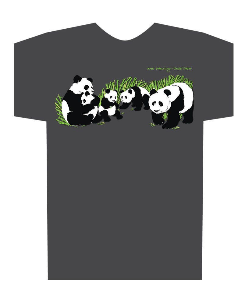 Panda T-Shirt, Erwachsene Größe, Family Shirt Panda T-Shirt, Erwachsene Größe, Family Shirt von Pugamonium