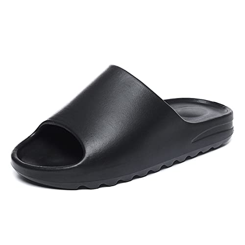 Puimentiua Badelatschen Herren Hausschuhe Damen Badeschuhe Badeschlappen Pantoletten Open Toe Schlappen Super Weich Strand Sandalen von Puimentiua