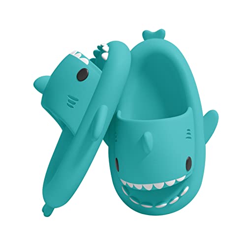 Puimentiua Damen Hai Hausschuhe Schlappen,Shark Slippers Slides,Herren Sharky Schuhe Latschen,Lustig Haifisch Badelatschen | 07- Minzgrün,38-39 EU von Puimentiua