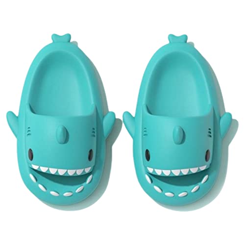 Puimentiua Cloud Shark Slides,Damen Hai Slippers,Herren Lustig Hausschuhe,Kinder Haifisch Schlappen,Sommer Cozy Badelatschen Pantoffeln | A- Hellgrün,23-24 EU von Puimentiua