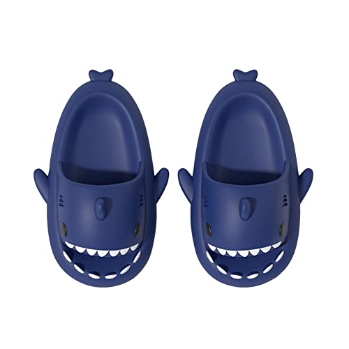 Puimentiua Damen Hai Hausschuhe,Shark Slides Slippers,Sharkis Schuhe,Haifisch Schlappen, Fisch Badelatschen(12- Cyanin,36-37 EU) von Puimentiua