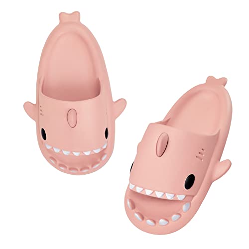 Puimentiua Damen Hai Hausschuhe,Shark Slides Slippers,Sharkis Schuhe,Haifisch Schlappen, Fisch Badelatschen(04- Rosa,36-37 EU) von Puimentiua