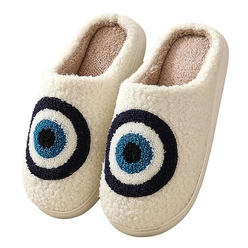 Puimentiua Hausschuhe Damen Plüsch Winter Flauschige Pantoletten Herren Cute Slippers for Indoor Outdoor von Puimentiua