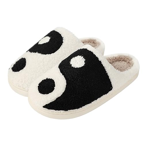 Puimentiua Hausschuhe Damen Plüsch Winter Flauschige Pantoletten Herren Cute Slippers for Indoor Outdoor von Puimentiua