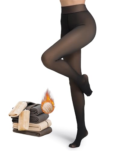 Puimentiua Thermo Strumpfhose Damen,Gefütterte Leggings,Thermo Winter Strumpfhosen für Damen,Warme Schwarze Thermostrumpfhose | S-M,1 Stück: 300g für -5~10℃ Puimentiua Thermo Strumpfhose Damen,Gefütterte Leggings,Thermo Winter Strumpfhosen für Damen,Warme Schwarze Thermostrumpfhose | S-M,1 Stück: 300g für -5~10℃ von Puimentiua