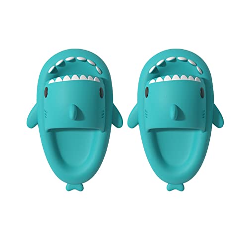 Shark Slides Hai Hausschuhe Sandalen Jungen Mädchen Badeschuhe Kinder Badeschlappen Badesandalen Strandschuhe Kinder Wasserschuhe,Minzgrün 3738 von Puimentiua