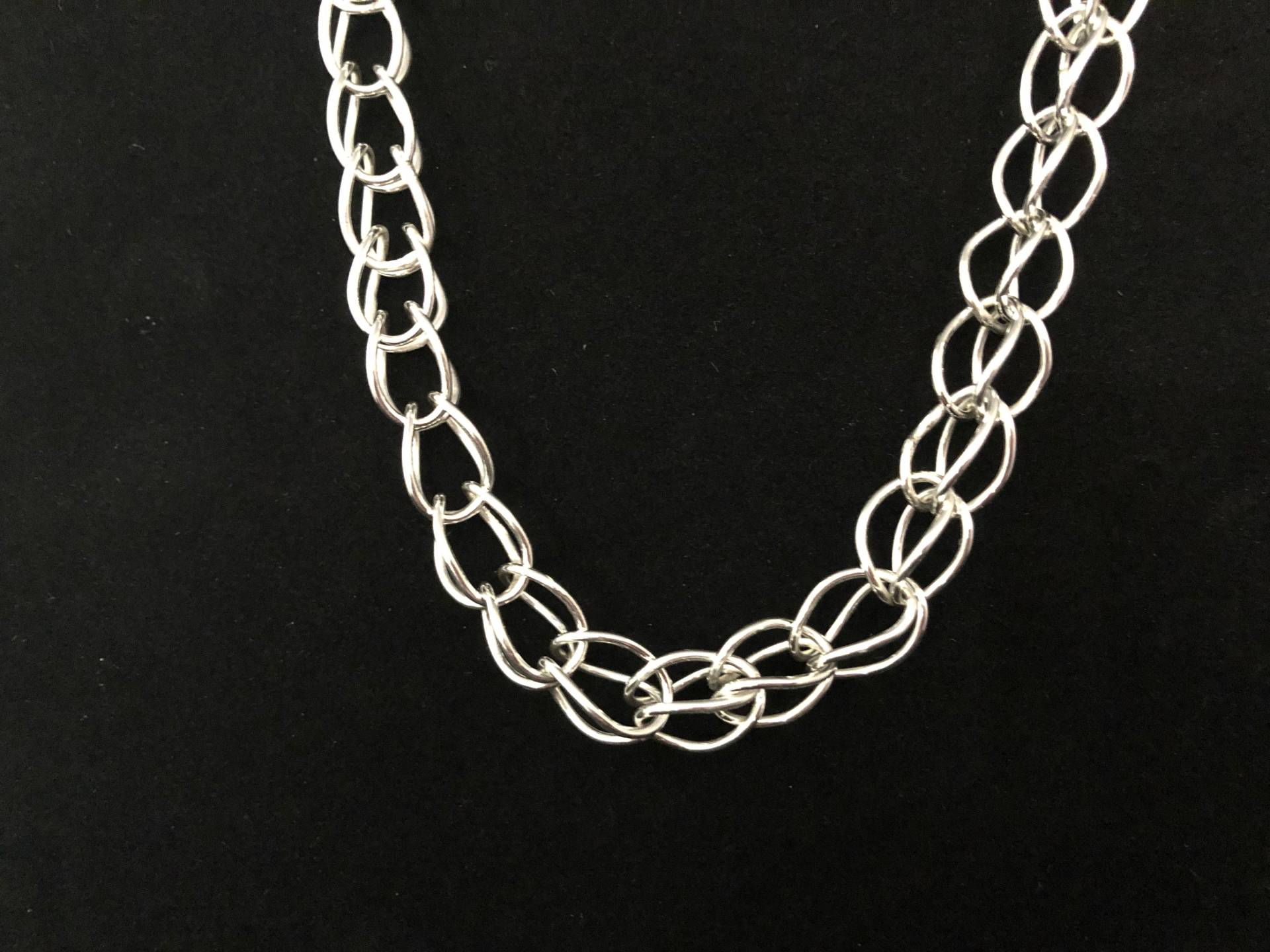 20" Sterling Silber Einzelne Schleife Weben Halskette 20" Sterling Silber Einzelne Schleife Weben Halskette von PujolDesigns