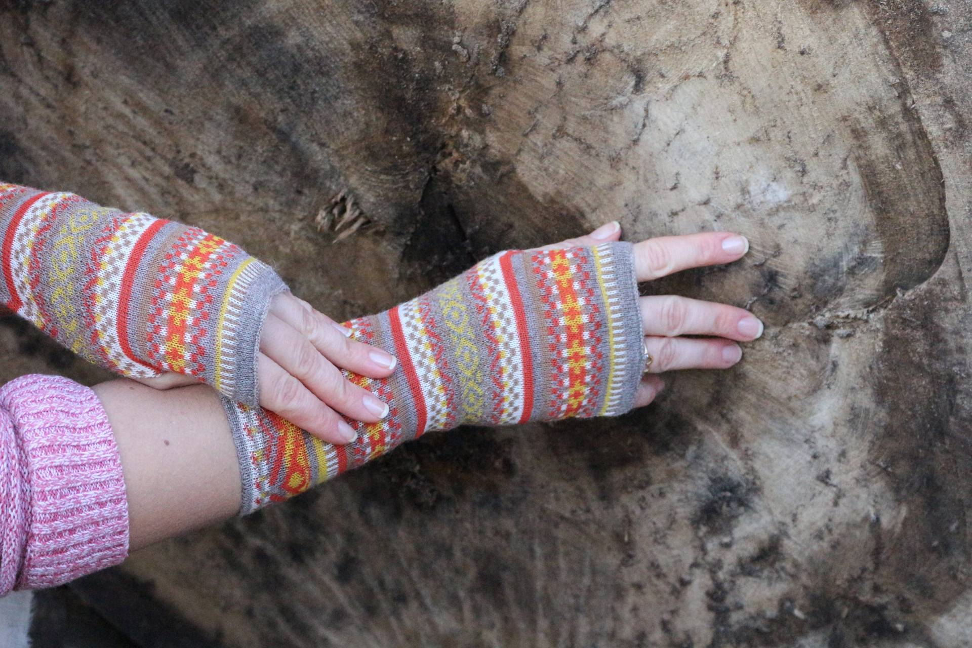 Baby Alpaka Handschuhe, Fingerlos 100% Babyalpaka. Warme, Winter, Handstulpen Für Damen | Geschenk Freundin, Frau, Mama, Alpaca Fingerless von PukaFolklore