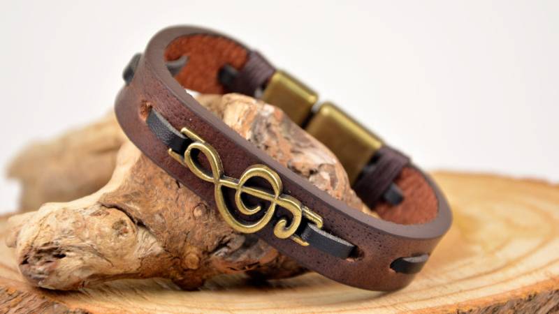 Violinschlüssel Armband Magnetverschluss Herren Und Damen Musik Geburtstag Geschenk Für Musiker Jubiläum Ihn Liebhaber von PukkaMen