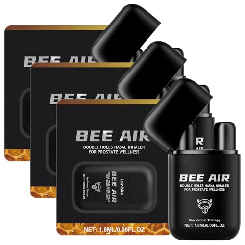 Beeair Naseninhalator mit Doppellöchern, Beeair-Inhalator für Prostata-Wellness, Inhalator für männliche Prostatapflege, Men Pro Bee Air Prostata-Inhalator (3PCS) von Pukmqu