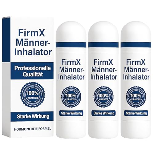 FIRMX Männer-Inhalator, FIRMX Manner-Inhalator, FIRMX Naseninhalator, natürliche Stärke, Verbessert Die Durchblutung (3PCS) von Pukmqu