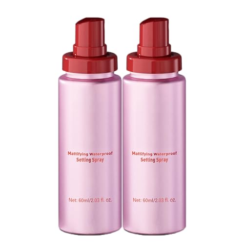 Powder Melt Glass Setting Spray, Ultra-Smooth Finish- Size Setting Spray, Hydrating Makeup 𝐒𝐞𝐭𝐭𝐢𝐧𝐠 𝐒𝐩𝐫𝐚𝐲, For Radiant, Glass-Skin Finish, Makeup Wear up to 12 Hours (60ml*2) von Pukmqu