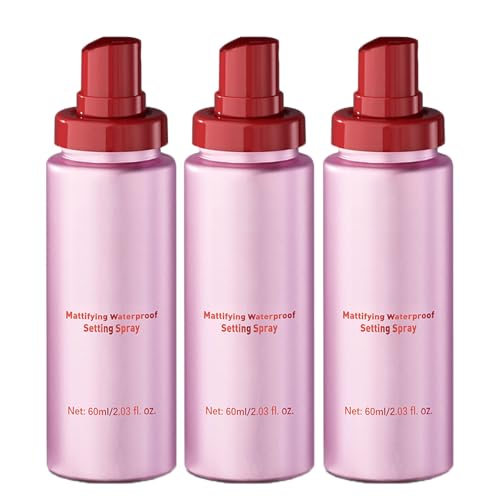 Powder Melt Glass Setting Spray, Ultra-Smooth Finish- Size Setting Spray, Hydrating Makeup 𝐒𝐞𝐭𝐭𝐢𝐧𝐠 𝐒𝐩𝐫𝐚𝐲, For Radiant, Glass-Skin Finish, Makeup Wear up to 12 Hours (60ml*3) von Pukmqu