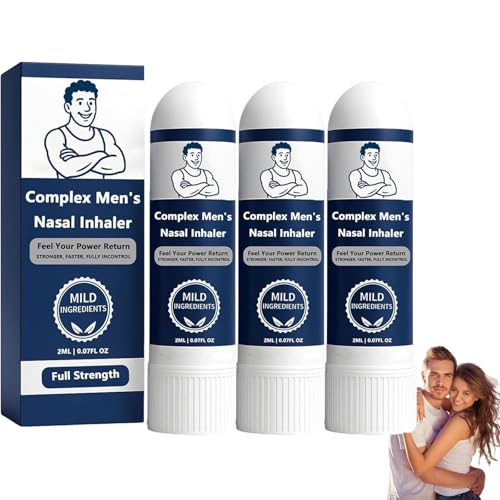 Surfgow Inhalator, Surfgow Vital Nasenstift, Komplexer Naseninhalator für Männer, Natürlicher Naseninhalatorstift für Männer (3PCS) von Pukmqu