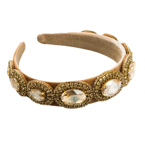 Fg1067 Damen-Haarband mit Strasssteinen und breitem Rand, modischer Haarschmuck, Party-Haarband von Pulcykp