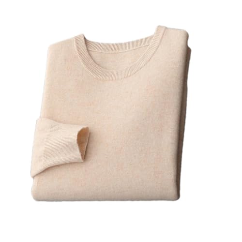 Merinowolle Pullover Herren Rundhals Strickpullover Dünne Solide Langarm Pullover Basic Tops, beige, XX-Large Merinowolle Pullover Herren Rundhals Strickpullover Dünne Solide Langarm Pullover Basic Tops, beige, XX-Large von Pulcykp