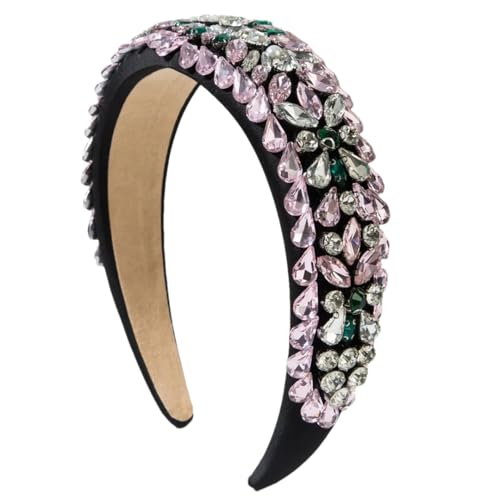 Pnnrk Damenmode weiches Stirnband Strass Haarband Perlen Lünette Haarschmuck Kopfbedeckung von Pulcykp