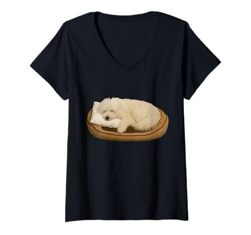 Damen Puli T-Shirt mit V-Ausschnitt Damen Puli T-Shirt mit V-Ausschnitt von Puli Dog