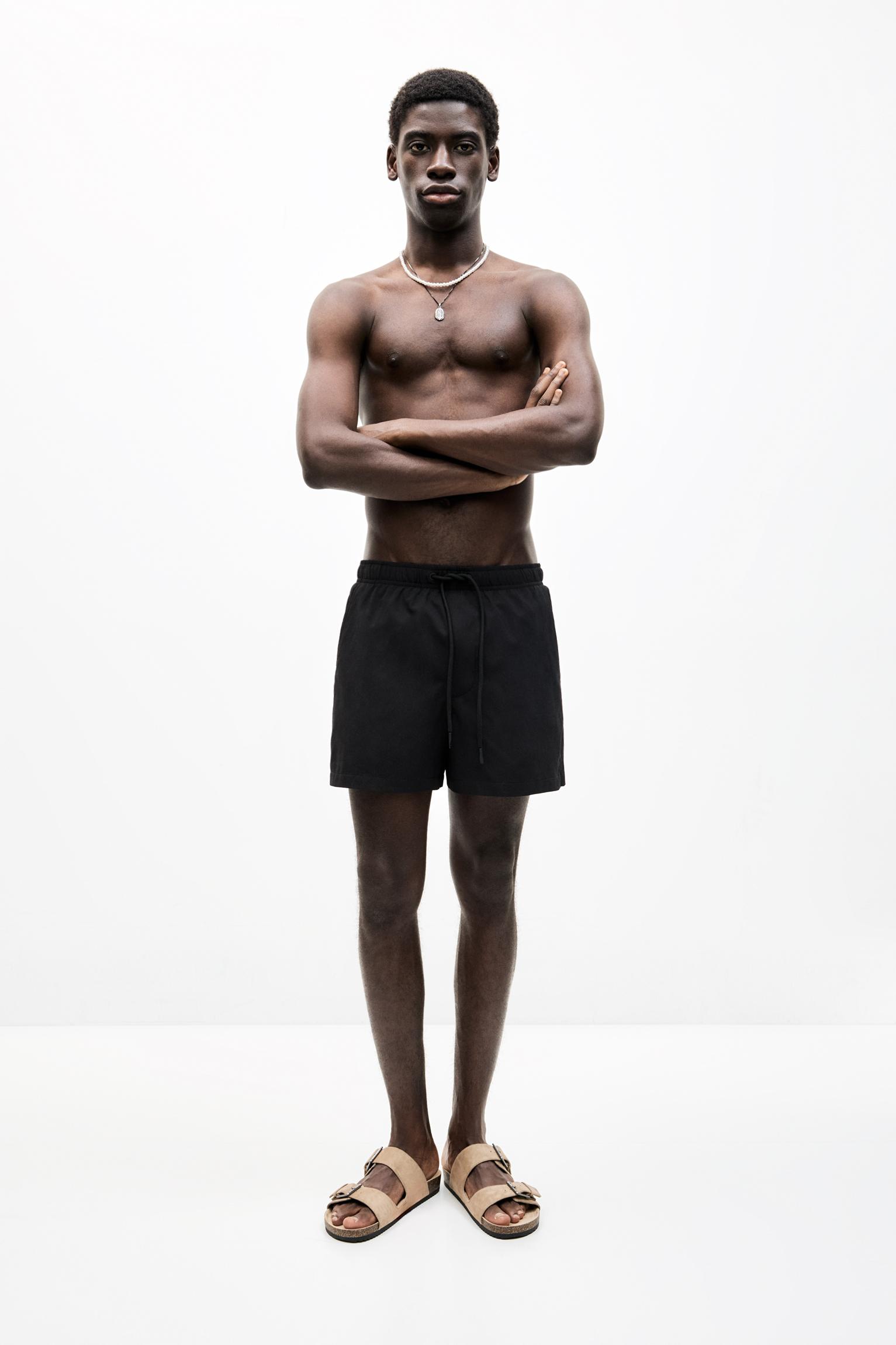 Badeshorts Aus Textur-Gewebe von Pull&Bear
