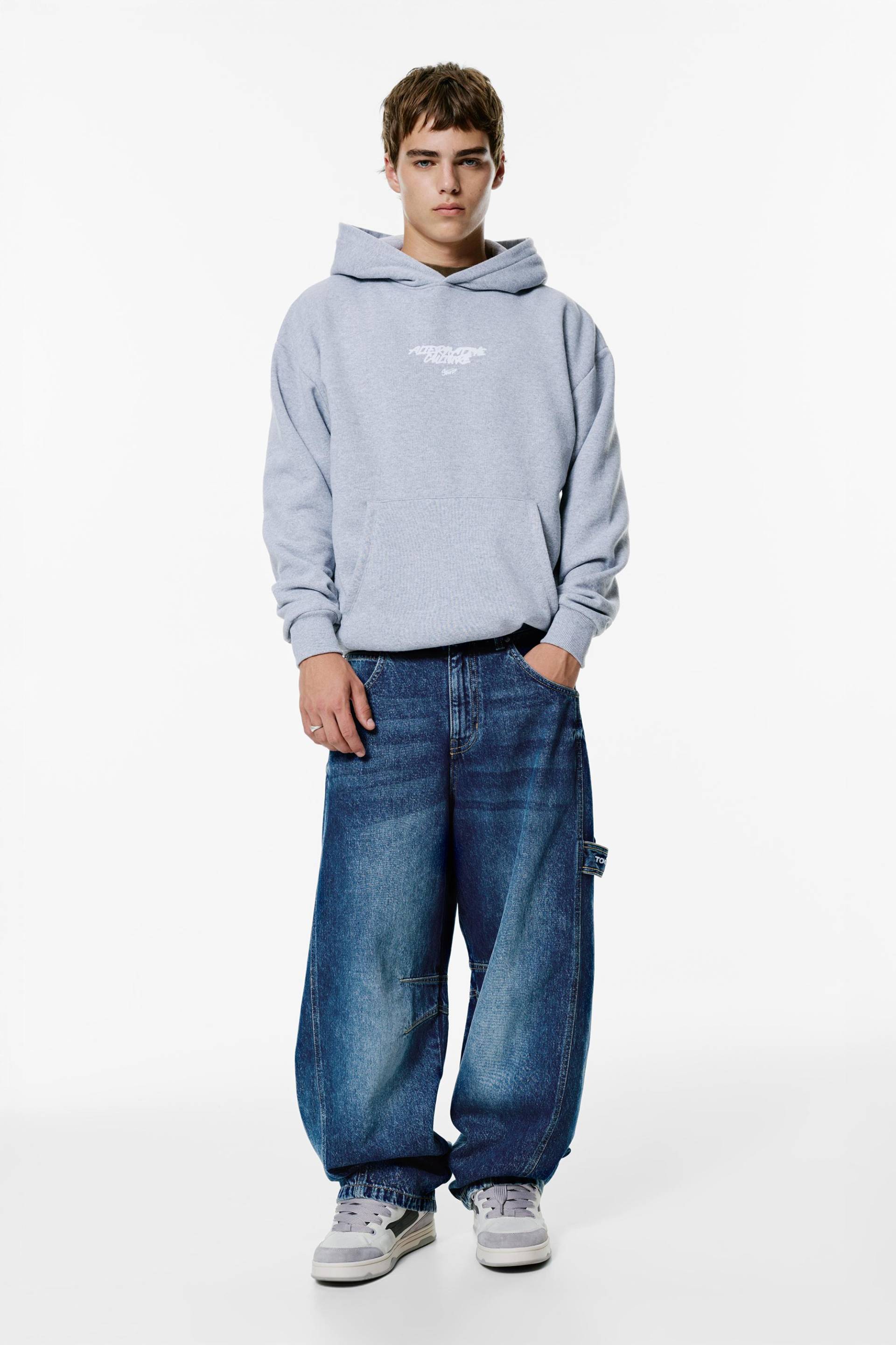 Balloon-Jeans Mit Taschenstickerei von Pull&Bear