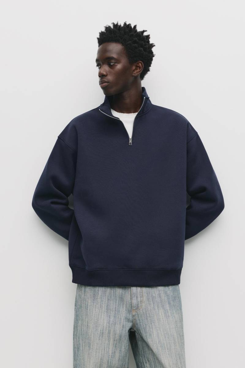 Basic-Sweatshirt Mit Reißverschlusskragen von Pull&Bear