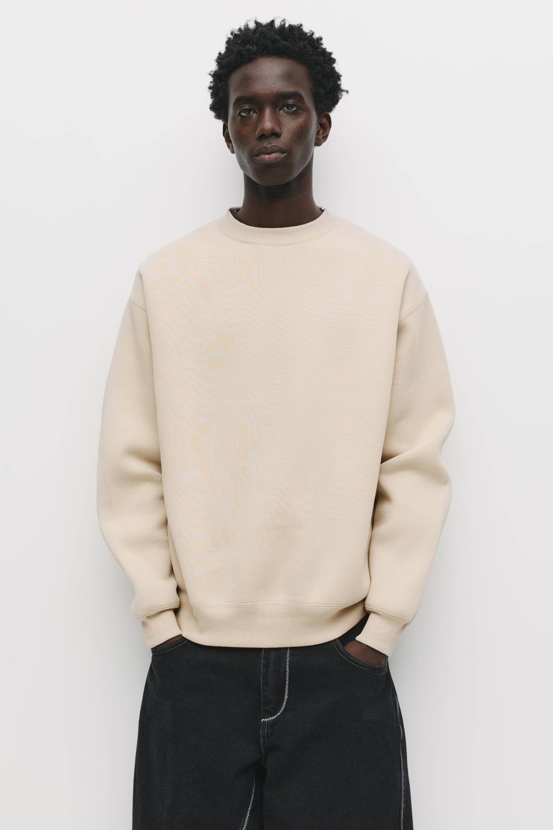 Basic Sweatshirt Mit Rundausschnitt von Pull&Bear