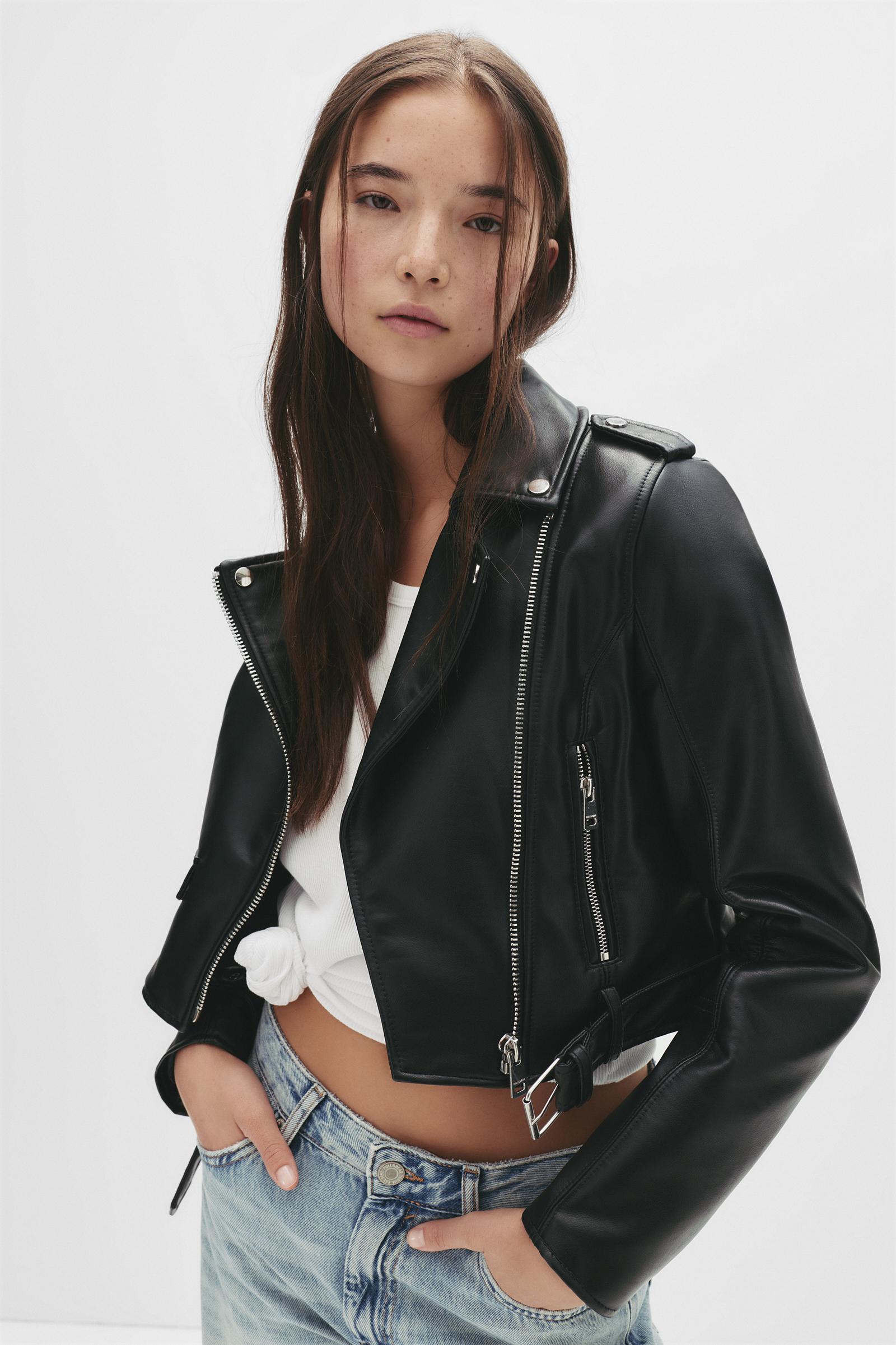 Bikerjacke Aus Kunstleder von Pull&Bear