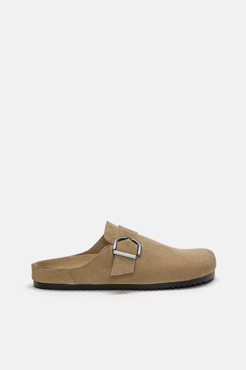 Clogs Mit Lederschnalle von Pull&Bear