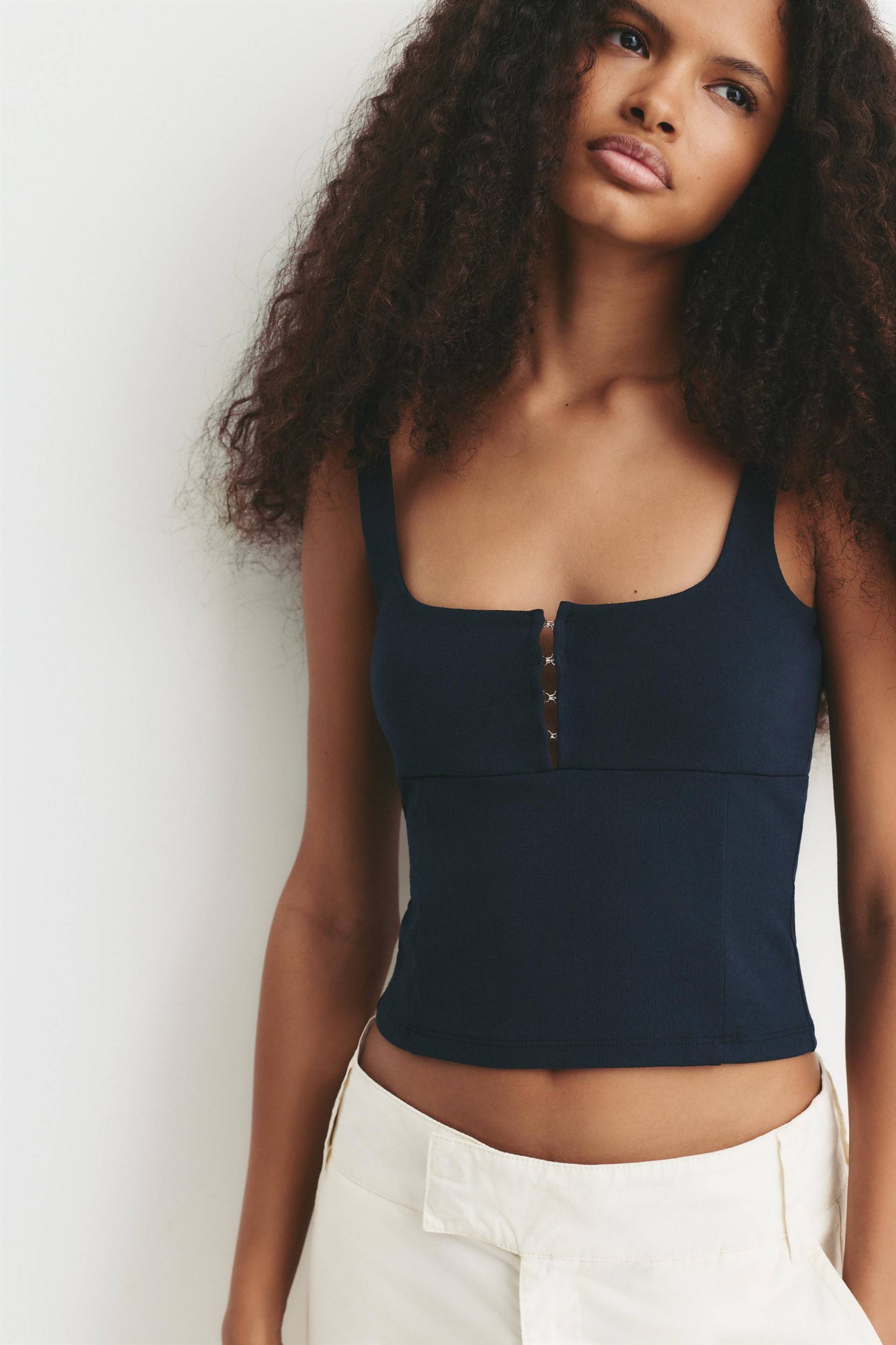 Corsagen-Trägertop von Pull&Bear