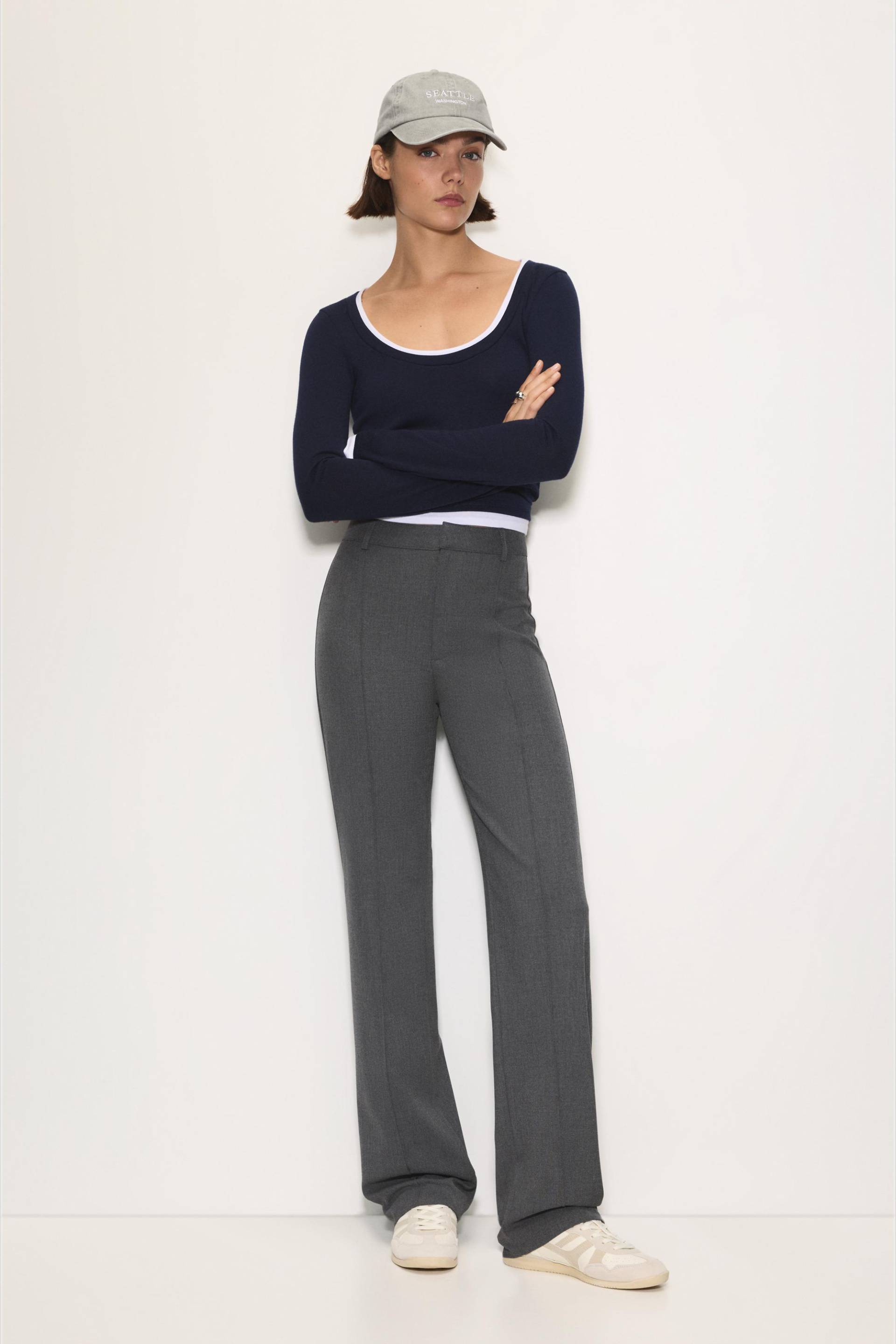 Elegante Hose Mit Ziernaht von Pull&Bear